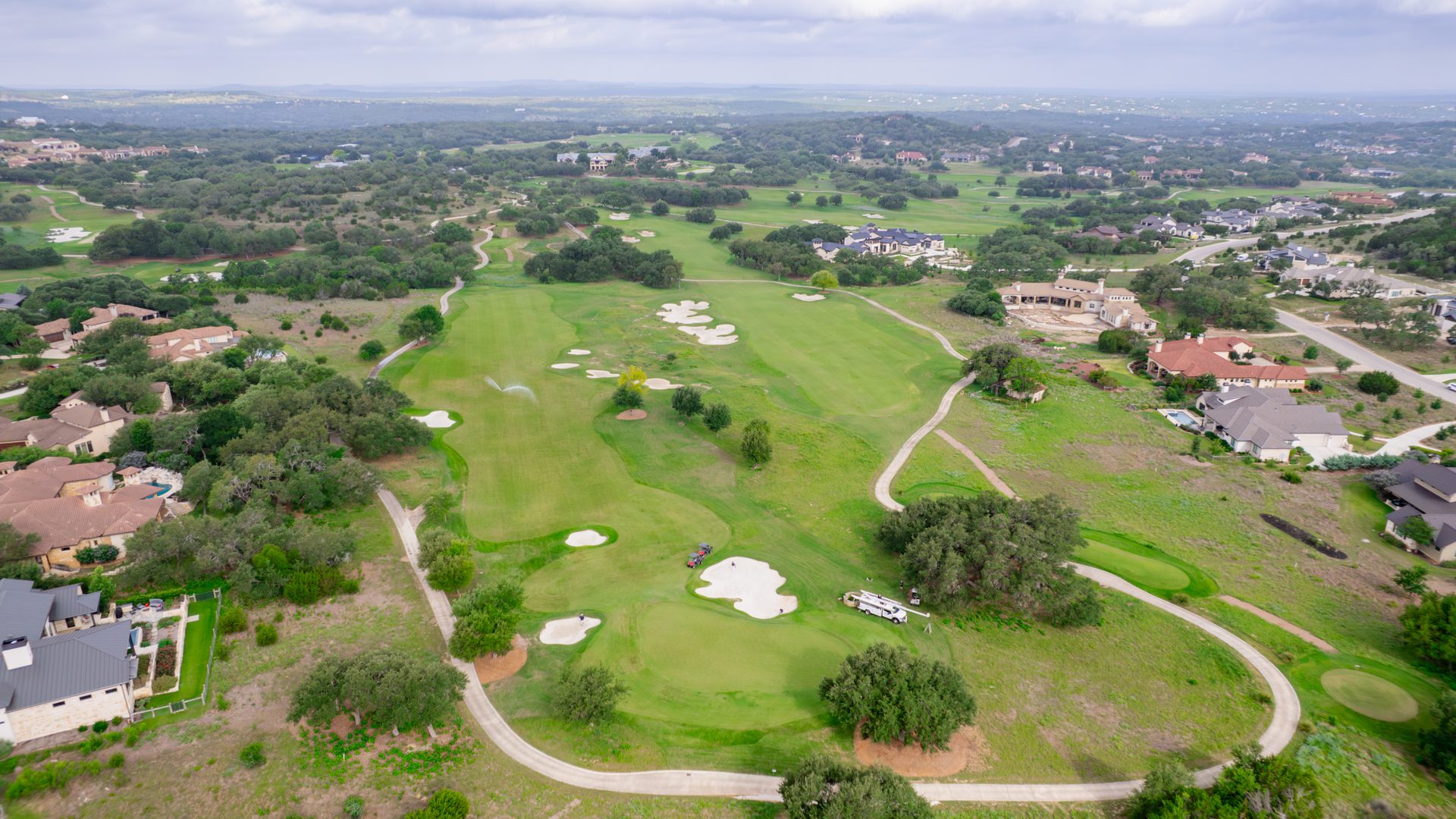 Aerial view of the Texas Hill Country